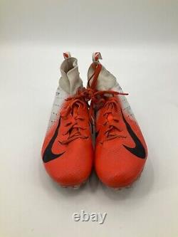 #42 Miami Dolphins Game Used Orange Nike Cleats Size 11.5