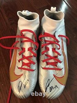 49ers DEEBO SAMUEL 2019 Game Worn Autographed Cleats Used San Francisco