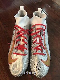 49ers DEEBO SAMUEL 2019 Game Worn Autographed Cleats Used San Francisco