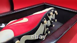 49ers Jerry Rice Game Cleat Autographed Signed Shadow Box See Description