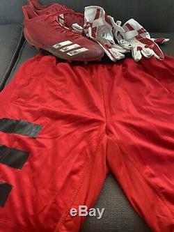49ers Trent Taylor Game Used Cleats & Gloves