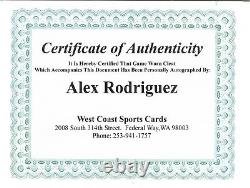 ALEX RODRIGUEZ AUTOGRAPHED GAME USED CLEAT MARINERS RANGERS YANKEES With COA