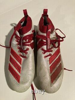 ANDREW ADAMS Tampa Bay Buccaneers GAME WORN USED Adidas CLEATS Super Bowl Champ