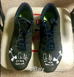 Aaron Judge 2016 ROOKIE Game Used Autographed Signed UA Cleats. Yankees REDUCED