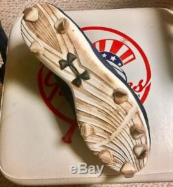 Aaron Judge 2016 ROOKIE Game Used Autographed Signed UA Cleats. Yankees REDUCED