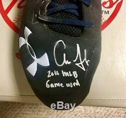 Aaron Judge 2016 ROOKIE Game Used Autographed Signed Under Armour Cleats. Yankees