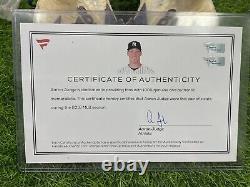 Aaron Judge New York Yankees Game Used Cleats 2018 Signed Judge LOA MLB Auth