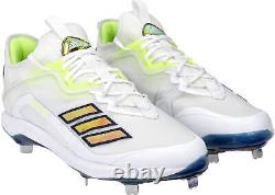 Aaron Judge Yankees Player-Issued White & Green Adidas Cleats from 2021 Season