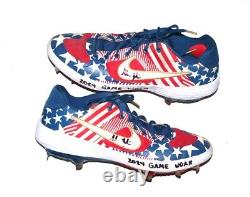 Adam Zebrowski 2024 Rome Emperors Game Worn Used Stars 1776 July 4th Nike Cleats