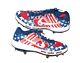 Adam Zebrowski 2024 Rome Emperors Game Worn Used Stars 1776 July 4th Nike Cleats