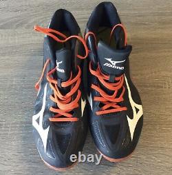 Adeiny Hechavarria Game Used Miami Marlins Mizuno Cleats Signed JSA Certified