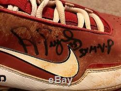 Albert Pujols JT Sports JSA Game Used Autographed Cleats 2009 Cardinals