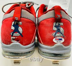 Albert Pujols Signed Game Used Autographed Cleats MLB FJ870504 PSA DNA P81663