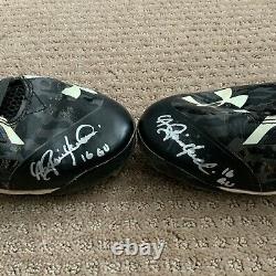 Andrew Benintendi 2016 GAME USED Cleats pair autograph SIGNED Red Sox worn