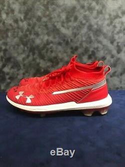 Andrew Knizner Signed 2019 Game Used UA Cleats (STL Cardinals) withBeckett