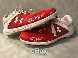 Andrew Knizner St. Louis Cardinals Signed Game Used 2019 UA Cleats with Beckett