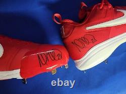 Andrew Miller Autographed Dual Signed Team/Player Issued Nike Cleats CARDINALS