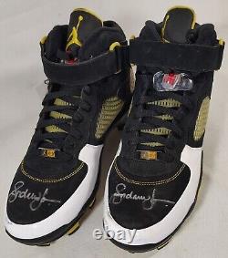 Andruw Jones Team Issue Nike Air Force 1 Jordan Fusion 5 Shoe Signed Game Cleats