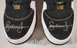 Andruw Jones Team Issue Nike Air Force 1 Jordan Fusion 5 Shoe Signed Game Cleats