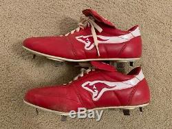 Andy Van Slyke Signed Game Used Cleats St. Louis Cardinals Pittsburgh Pirates