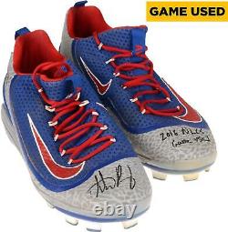 Anthony Rizzo Chicago Cubs Signed GU Cleats & NLCS Game Used Insc