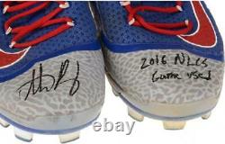 Anthony Rizzo Chicago Cubs Signed GU Cleats & NLCS Game Used Insc