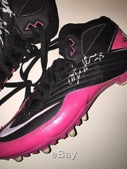 Anthony Sherman Autographed/Game-Used NFL BCA Nike Cleats Cardinals Chiefs UConn