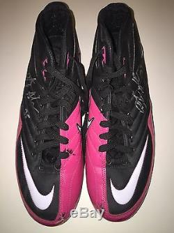 Anthony Sherman Autographed/Game-Used NFL BCA Nike Cleats Cardinals Chiefs UConn