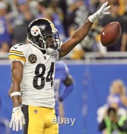 Antonio Brown Game Used Custom Ab Nike Promo 2017 Steelers NFL Cleats Game Worn