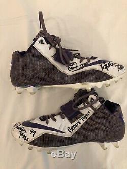 Arden Key LSU Tigers Autographed Game Used 2017 Cleats JSA COA