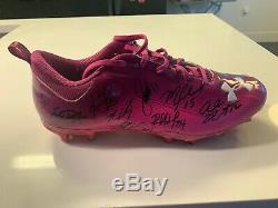 Arizona Cardinals Signed Autograph Game Used Cleats Larry Fitzgerald Auto