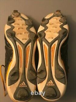 Austin Beck Signed Auto Autographed Game Used Cleats (PAIR) Onyx COA Athletics
