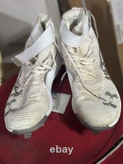 Austin Hays Game Used And Autographed Cleats Baltimore Orioles 2020