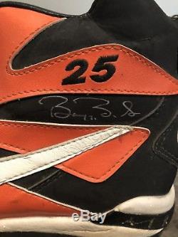Barry Bonds Game Used worn Home Run Cleats Giants Photomatched Rare Signed