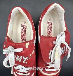 Baseball cleats player issued Cincinatti Reds 1990's Pony 4549-1 MLB Size 11