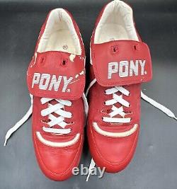 Baseball cleats player issued Cincinatti Reds 1990's Pony 4549-1 MLB Size 11