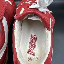 Baseball cleats player issued Cincinatti Reds 1990's Pony 4549-1 MLB Size 11