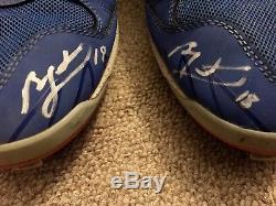 Ben Zobrist Longoria Signed LOA Game Used Autographed Cleats 2017 Chicago Cubs