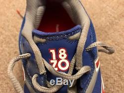 Ben Zobrist Longoria Signed LOA Game Used Autographed Cleats 2017 Chicago Cubs