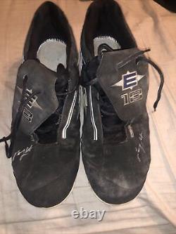 Ben Zobrist game used cleats Tampa Bay Rays Autograph
