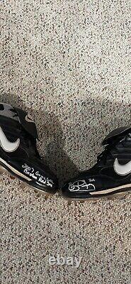 Bobby Kielty 2007 Boston Red Sox Game Used Cleats Dual Autographed