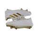 Brandon Marsh Phillies 2024 Game Worn WhtGld Glitter Adidas Cleats Size 12.5 LOA