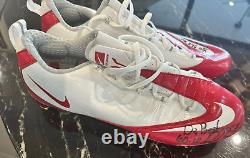 Brandon Meriweather 2010 Autographed Pro Bowl Game-Used Nike Cleats Patriots