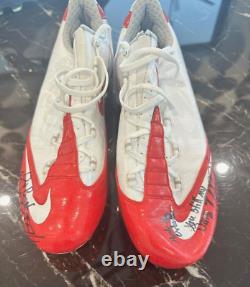 Brandon Meriweather 2010 Autographed Pro Bowl Game-Used Nike Cleats Patriots