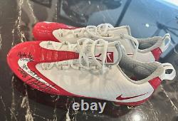 Brandon Meriweather 2010 Autographed Pro Bowl Game-Used Nike Cleats Patriots