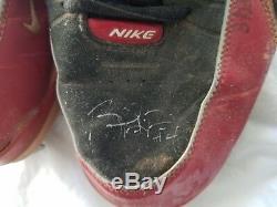 Brandon Phillips Cincinnati Reds Autographed Game Used Worn Nike Baseball Cleats
