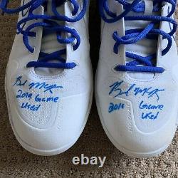 Brendan McKay 2019 GAME USED CLEATS pair autograph SIGNED Rays worn