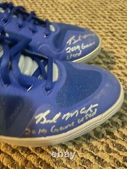 Brendan Mckay game used signed cleats authenticated