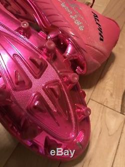 Breshad Perriman 2016 Pink BCA Game Used Autographed Worn Cleats Browns Ravens