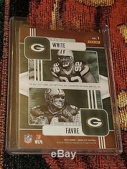 Brett Favre, Reggie White Absolute Game Used Cleat Dual Relic SP 15/35 Packers